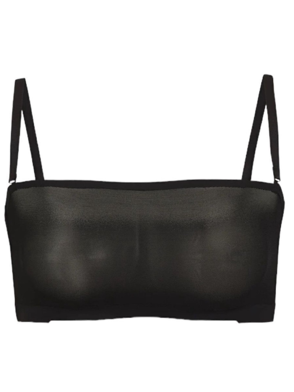 NWT Skims Sheer Sculpt Bandeau Bra - Black
